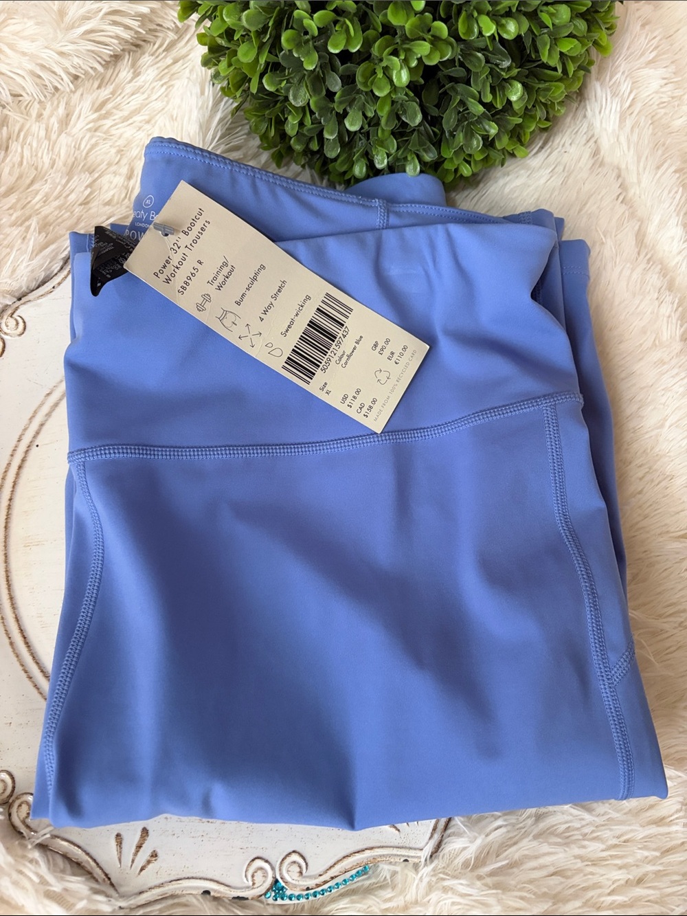 Sweaty Betty blue London bootcut power leggings size xl US 12 new